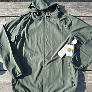 Vuori Green Hooded Jacket
